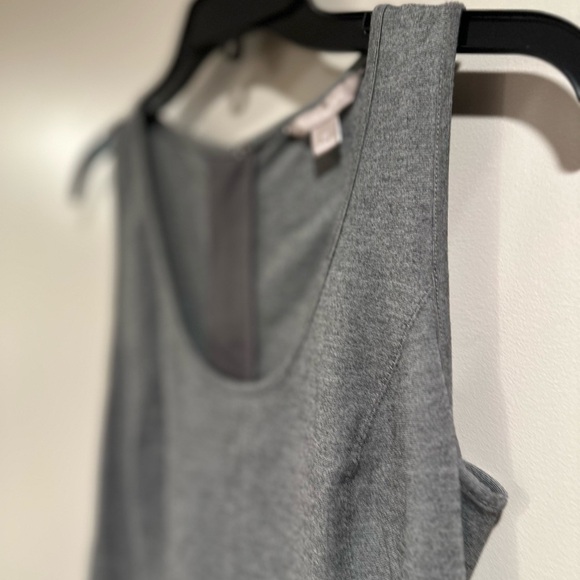 Banana Republic Gray Sleeveless Fitted & Flare Drop Waist Mini Dress Size 0 - Picture 7 of 15
